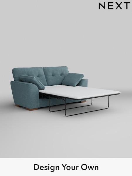 Fine Chenille Easy Clean/Mid Blue Stamford Buttoned Back (AV0348) | £1,399
