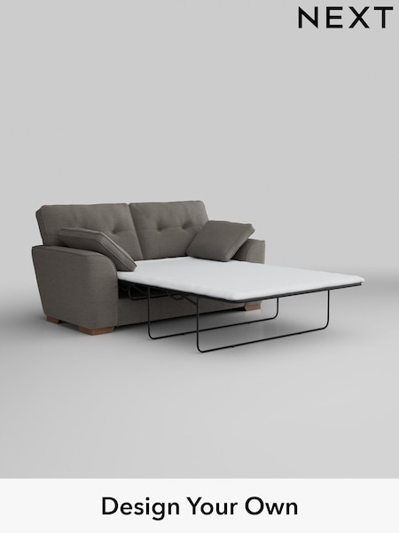 Fine Chenille Easy Clean/Dark Smoke Grey Stamford Buttoned Back (AV0350) | £1,399