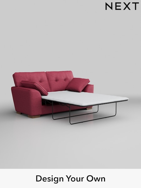 Fine Chenille Easy Clean/Mid Raspberry Pink Stamford Buttoned Back (AV0351) | £1,399