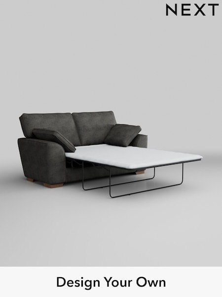 Monza Faux Leather Easy Clean/Dark Grey Stamford (AV0363) | £1,350