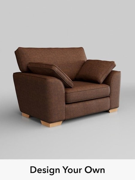 Monza Faux Leather Easy Clean/Chestnut Brown Stamford (AV0364) | £850