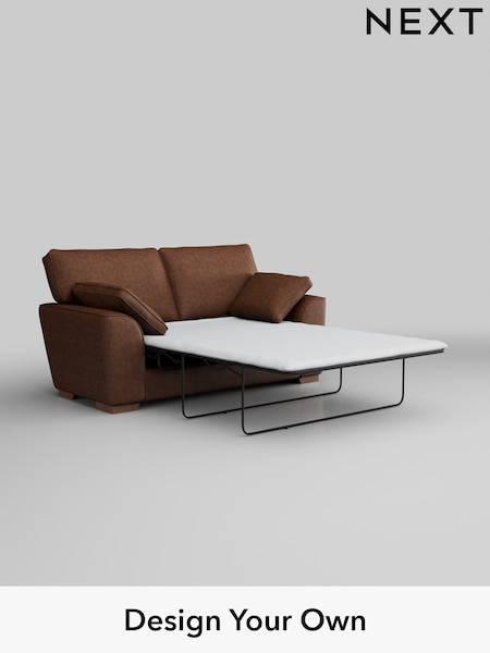 Monza Faux Leather Easy Clean/Chestnut Brown Stamford (AV0364) | £1,350
