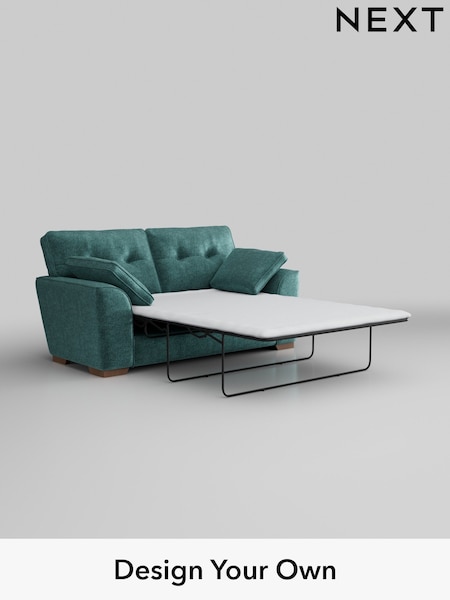 Plush Chenille/Dark Teal Green Stamford Buttoned Back (AV0379) | £1,399