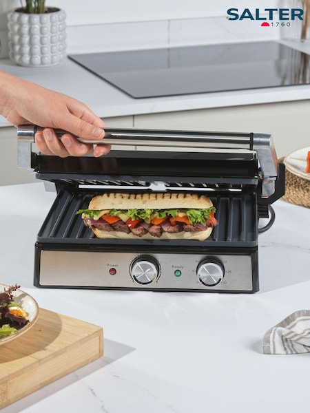 Salter Silver Large Electric Health Grill (AV0380) | £52