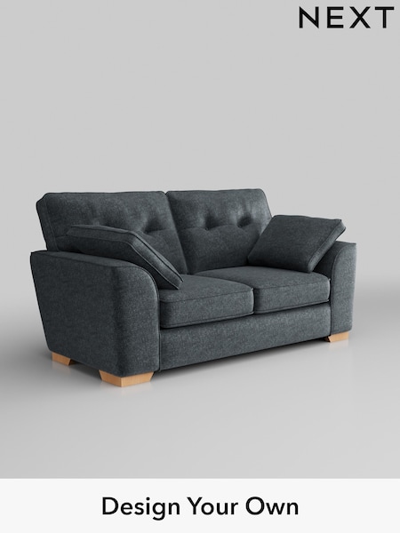 Plush Chenille/Slate Blue Stamford Buttoned Back (AV0401) | £1,199
