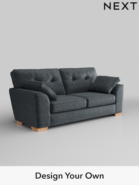 Plush Chenille/Slate Blue Stamford Buttoned Back (AV0401) | £1,299