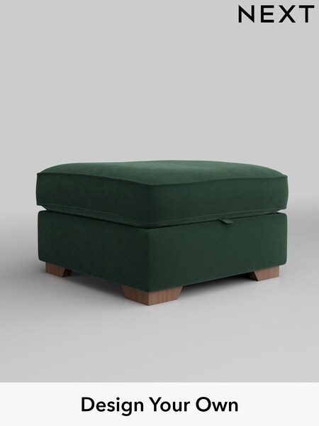 Plush Velvet Easy Clean/Bottle Green Stamford Buttoned Back (AV0404) | £499