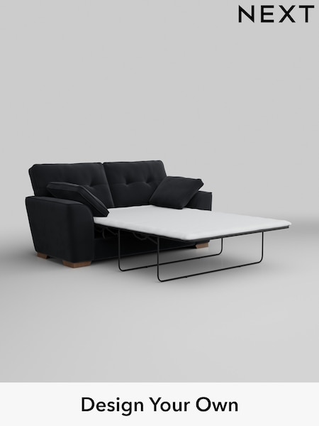 Plush Velvet Easy Clean/Charcoal Grey Stamford Buttoned Back (AV0406) | £1,399