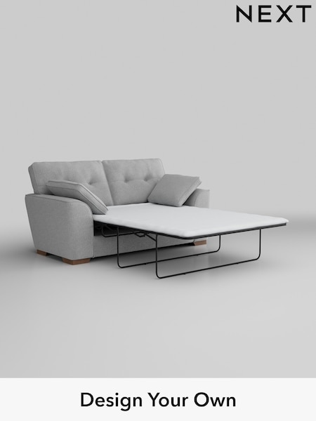 Tweedy Blend Easy Clean/Light Silver Grey Stamford Buttoned Back (AV0416) | £1,275