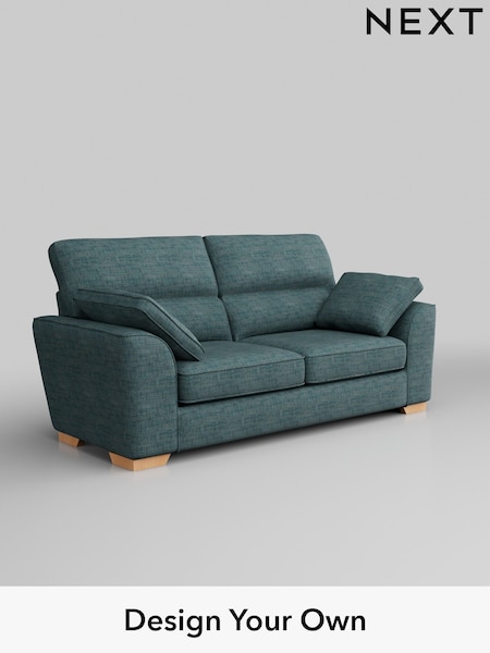 Boucle Weave Easy Clean/Dark Teal Green Stamford Highback (AV0436) | £1,175