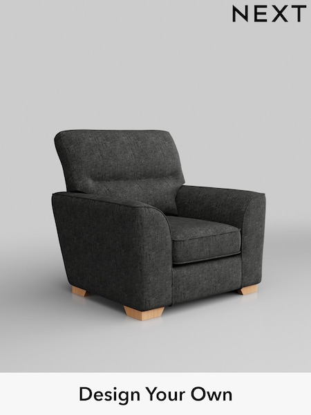 Boucle Weave Easy Clean/Charcoal Grey Stamford Highback (AV0439) | £699