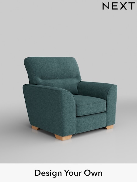 Chunky Chenille/Mid Teal Green Stamford Highback (AV0472) | £799
