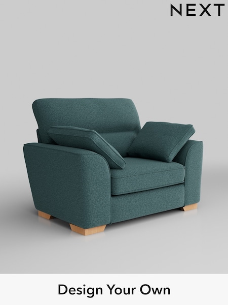 Chunky Chenille/Mid Teal Green Stamford Highback (AV0472) | £899