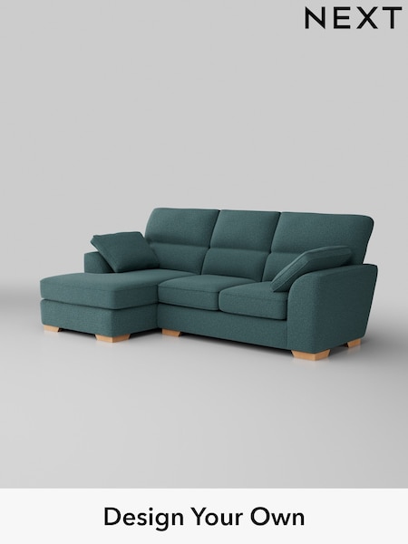 Chunky Chenille/Mid Teal Green Stamford Highback (AV0472) | £1,875