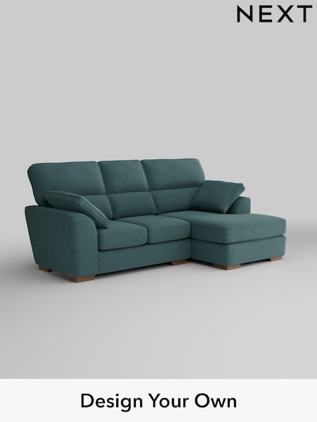 Chunky Chenille/Mid Teal Green Stamford Highback (AV0472) | £2,025