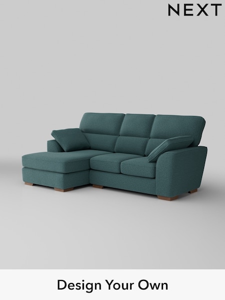 Chunky Chenille/Mid Teal Green Stamford Highback (AV0472) | £2,025