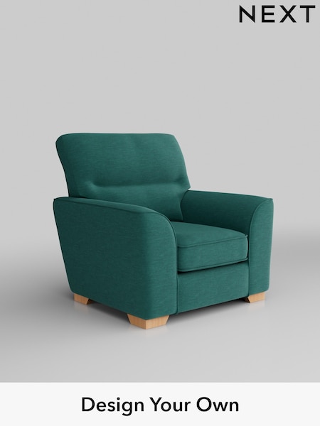 Fine Chenille Easy Clean/Dark Juniper Green Stamford Highback (AV0491) | £799