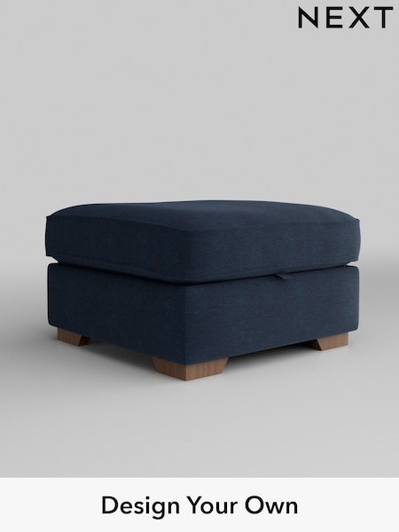 Fine Chenille Easy Clean/Dark Navy Blue Stamford Highback (AV0492) | £499
