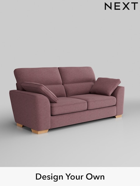 Fine Chenille Easy Clean/Mid Mulberry Purple Stamford Highback (AV0493) | £1,299