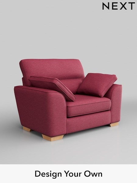 Fine Chenille Easy Clean/Mid Raspberry Pink Stamford Highback (AV0494) | £899