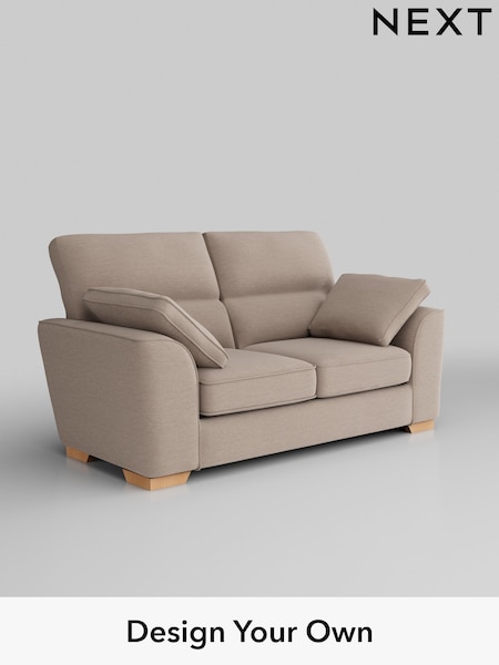 Fine Chenille Easy Clean/Mid Taupe Brown Stamford Highback (AV0495) | £1,199