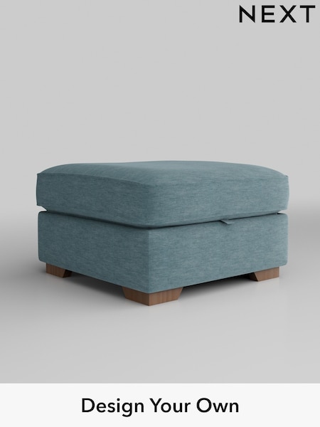 Fine Chenille Easy Clean/Mid Blue Stamford Highback (AV0601) | £499