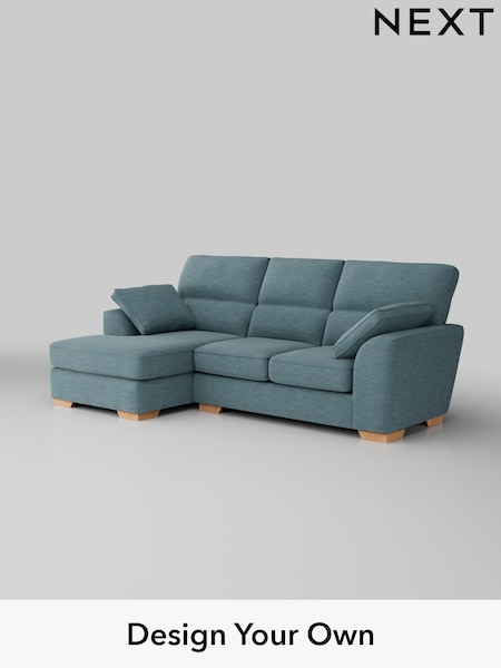 Fine Chenille Easy Clean/Mid Blue Stamford Highback (AV0601) | £1,875