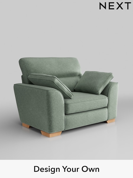 Plush Chenille/Mid Slate Teal Green Stamford Highback (AV0633) | £899