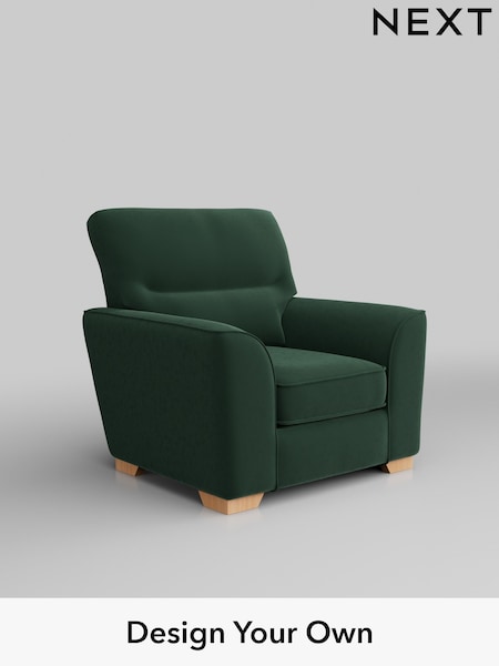 Plush Velvet Easy Clean/Bottle Green Stamford Highback (AV0639) | £799