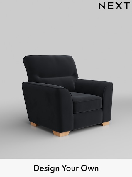 Plush Velvet Easy Clean/Charcoal Grey Stamford Highback (AV0640) | £799