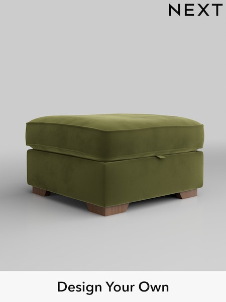 Plush Velvet Easy Clean/Mid Olive Green Stamford Highback (AV0647) | £499