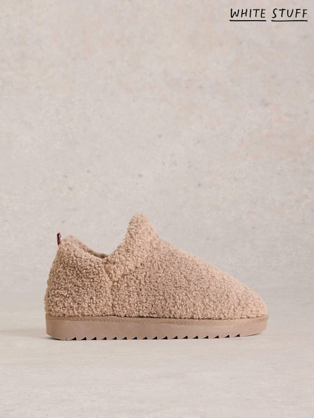 White Stuff Natural Borg Slipper Booties (AV0919) | £35