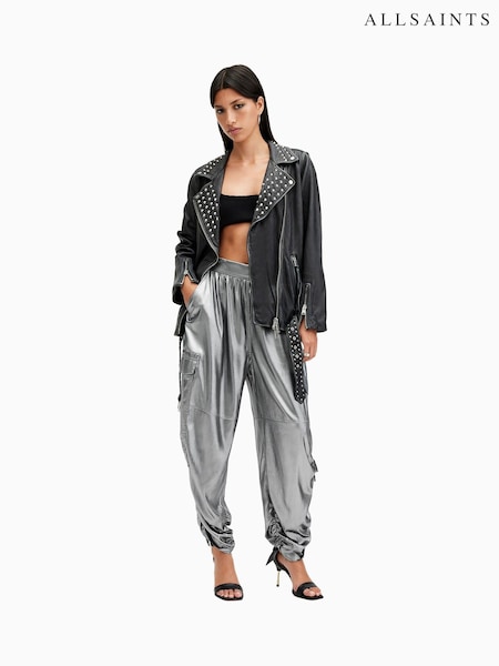 AllSaints Grey Kaye Trousers (AV1292) | £139