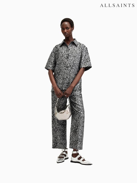 AllSaints Grey Jemi Leppo Shirt (AV1298) | £159
