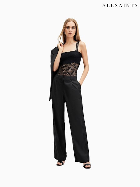 AllSaints Black Lacey Trousers (AV1355) | £199