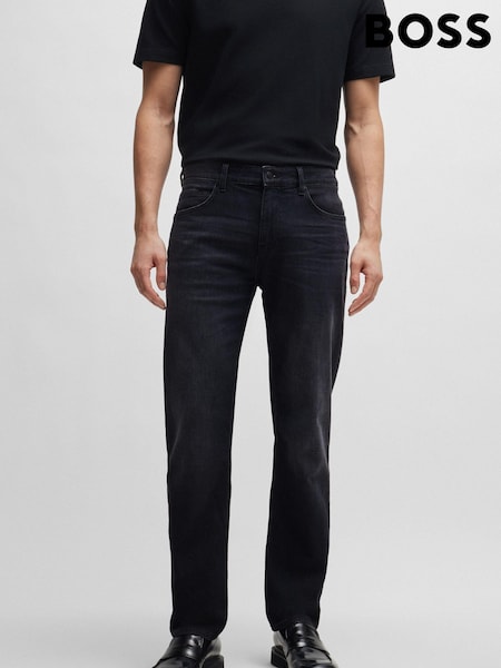 BOSS Light Grey Slim-Fit Italian Cashmere-Touch Denim Jeans (AV1366) | £169