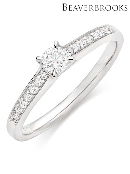 Beaverbrooks Platinum Diamond Solitaire Ring (AV1563) | £1,250