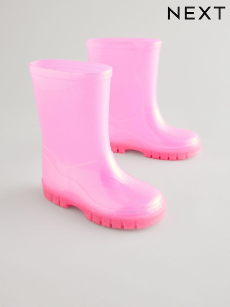Pink Shimmer PVC Wellies (AV1693) | £11 - £13