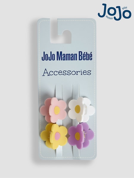 JoJo Maman Bébé Yellow 4-Pack Claw Clips (AV1800) | £8.50