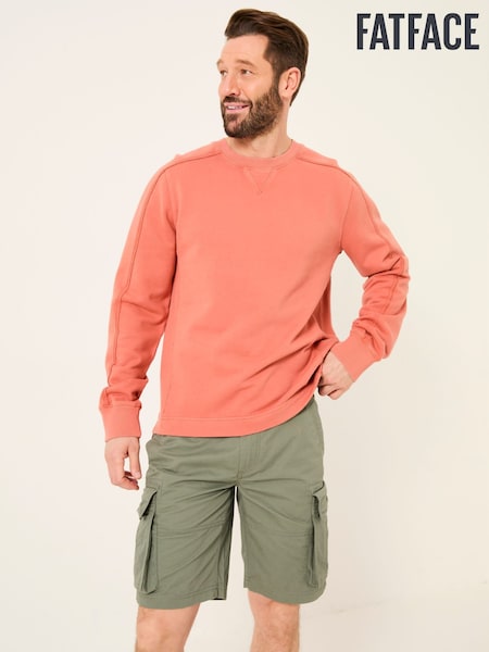 FatFace Otterton Orange Crew Neck Sweatshirt (AV1863) | £45