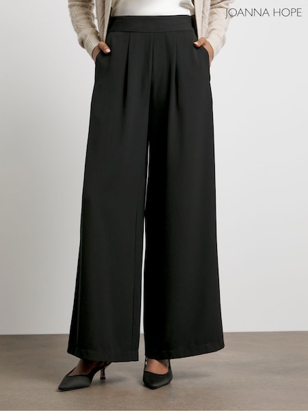 Joanna Hope Wide Leg Black Trousers (AV2397) | £69