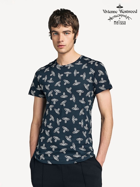 Vivienne Westwood Anglo Orb Print Black Undershirt (AV2531) | £110