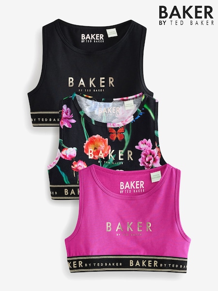 Baker by Ted Baker Crop Tops 3 Pack (AV2538) | £16