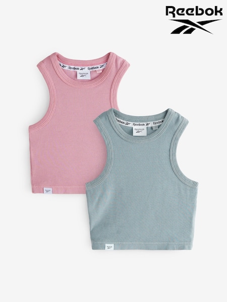 Reebok Girls Multi Ribbed Vests 2 Pack (AV2561) | £15 - £21