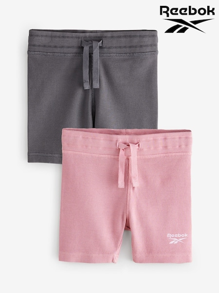 Reebok Girls Multicolour Ribbed Cycling Shorts 2 Pack (AV2562) | £16 - £22
