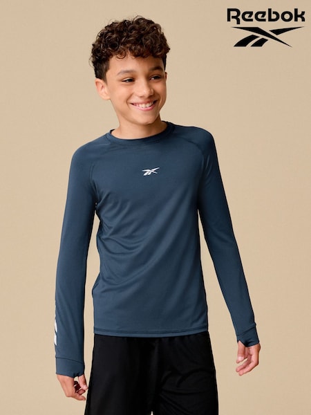 Reebok Boys Base Layer Long Sleeve T-Shirt (AV2573) | £12