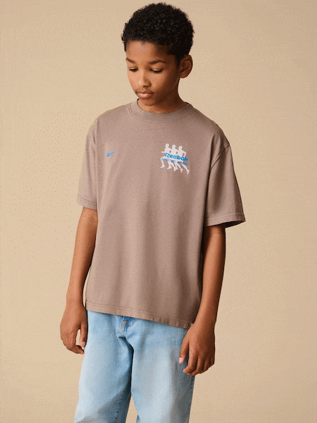 Reebok Boys Oversized 100% Cotton Graphic T-Shirt (AV2597) | £12 - £18