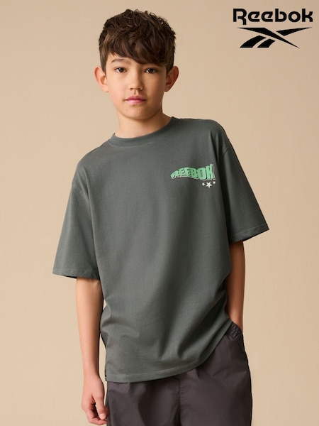 Reebok Boys Oversized 100% Cotton Graphic T-Shirt (AV2601) | £10 - £16