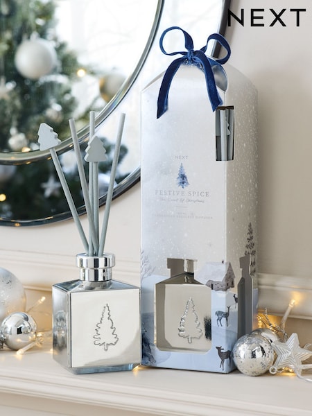 Silver Festive Spice 180ml Diffuser (AV2865) | £18