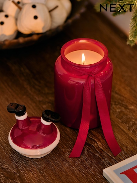 Red Santa Festive Spice Jar Candle (AV2906) | £12